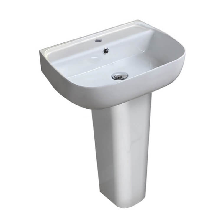 CeraStyle 078500U-PED Bathroom Sink, Aqua | Nameek's